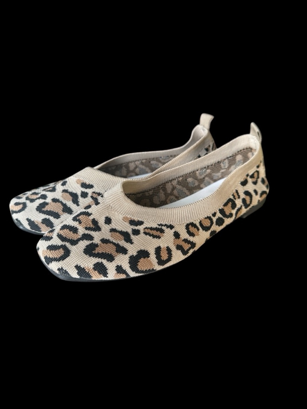 Ladies slip on Animal print ballet shoe. Excellent condition. Size 7